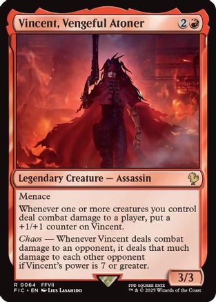 Vincent, Vengeful Atoner (FIC-064) - rare