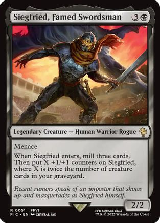 Siegfried, Famed Swordsman (FIC-051) - rare