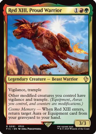 Red XIII, Proud Warrior (FIC-091) - rare