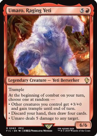 Umaro, Raging Yeti (FIC-063) - rare