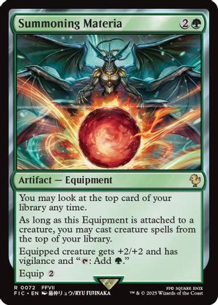 Summoning Materia (FIC-072) - rare