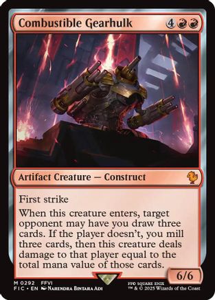 Combustible Gearhulk (FIC-292) - mythic