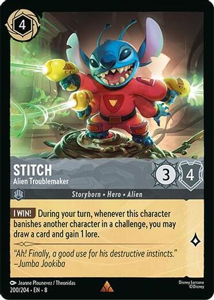 Stitch - Alien Troublemaker (200/204) - Rare