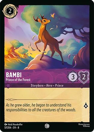 Bambi - Prince of the Forest (57/204) - Common - Cold Foil