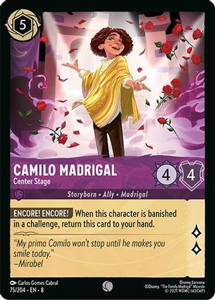 Camilo Madrigal - Center Stage (75/204) - Common - Cold Foil