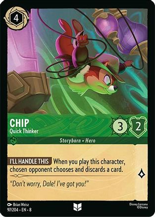 Chip - Quick Thinker (97/204) - Uncommon