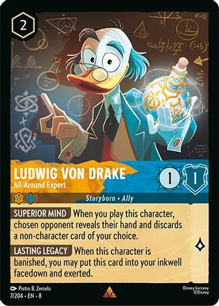 Ludwig Von Drake - All-Around Expert (7/204) - Rare