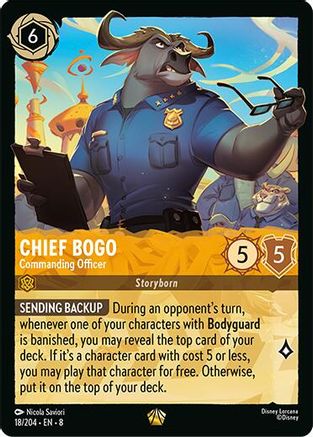 Chief Bogo- Commanding Officer (18/204) - Legendary