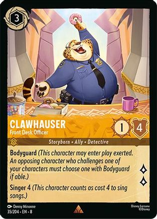 Clawhauser - Front Desk Officer (35/204) - Rare