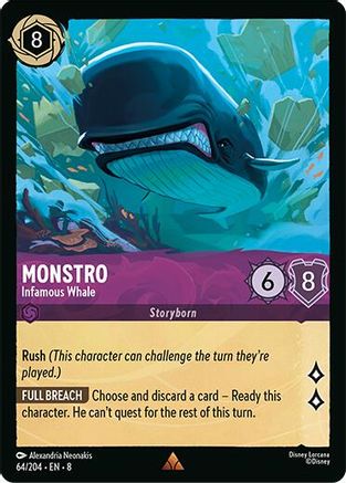 Monstro - Infamous Whale (64/204) - Rare