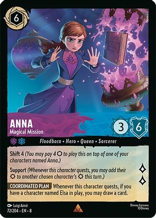 Anna - Magical Mission (72/204) - Rare - Cold Foil