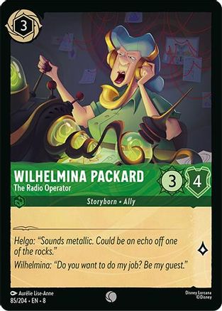 Wilhelmina Packard - The Radio Operator (85/204) - Common - Cold Foil