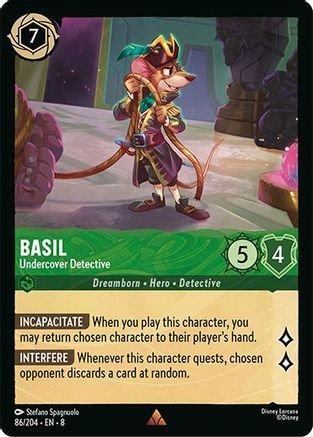 Basil - Undercover Detective (86/204) - Rare