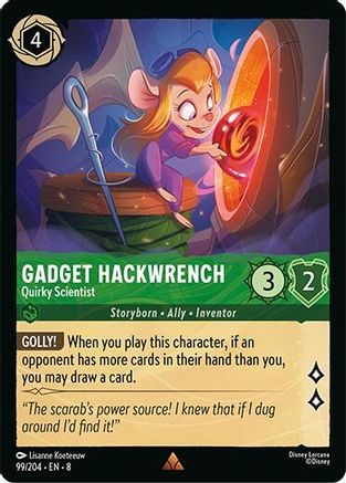Gadget Hackwrench - Quirky Scientist (99/204) - Rare