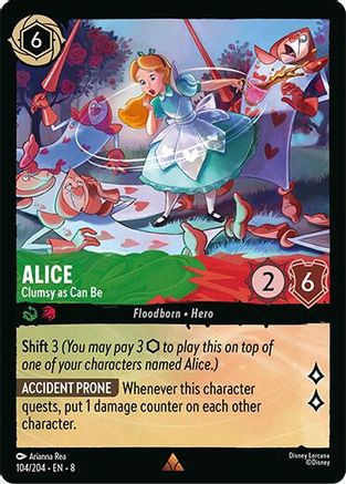 Alice - Clumsy as Can Be (104/204) - Rare