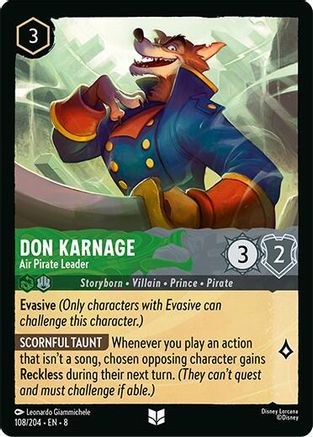 Don Karnage - Air Pirate Leader (108/204) - Uncommon