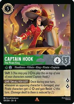 Captain Hook - The Pirate King (109/204) - Rare