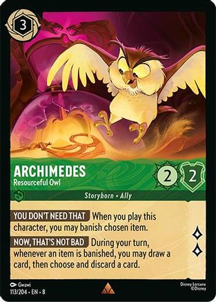 Archimedes - Resourceful Owl (113/204) - Rare