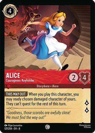 Alice - Courageous Keyholder (127/204) - Common - Cold Foil