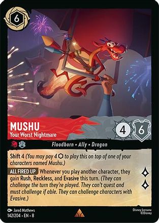 Mushu - Your Worst Nightmare (142/204) - Rare