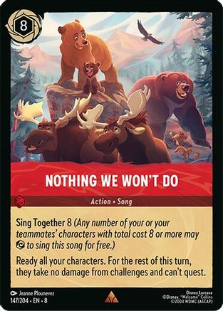 Nothing We Won't Do (147/204) - Rare - Cold Foil