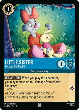 Little Sister - Responsible Rabbit (163/204) - Common - Cold Foil
