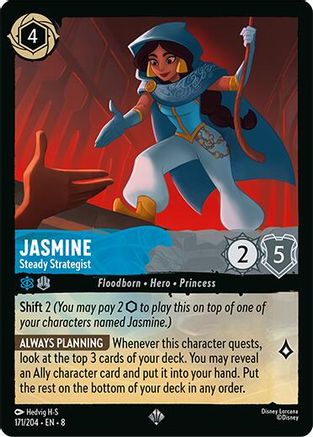 Jasmine - Steady Strategist (171/204) - Super Rare - Cold Foil