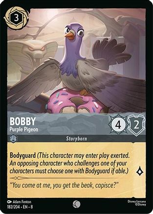 Bobby - Purple Pigeon (182/204) - Common - Cold Foil