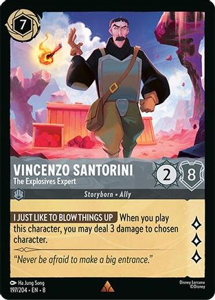 Vincenzo Santorini - The Explosives Expert (197/204) - Rare