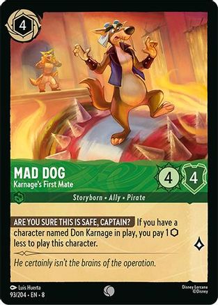 Mad Dog - Karnage's First Mate (93/204) - Common