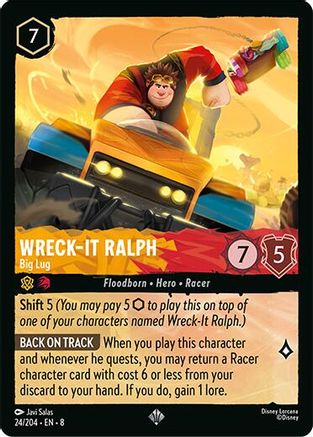 Wreck-It Ralph - Big Lug (24/204) - Super Rare - Cold Foil