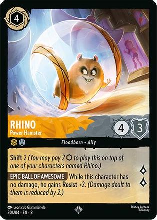 Rhino - Power Hamster (30/204) - Super Rare