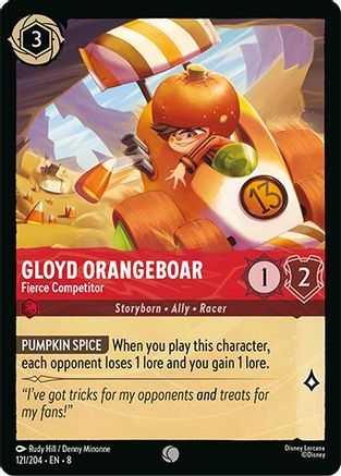 Gloyd Orangeboar - Fierce Competitor (121/204) - Common - Cold Foil