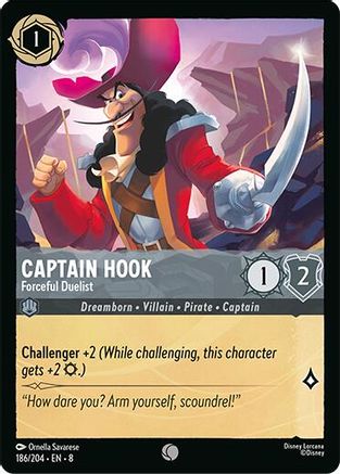 Captain Hook - Forceful Duelist (186/204) - Common