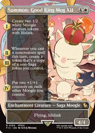 Summon: Good King Mog XII (Borderless) (FIC-194) - rare - Foil