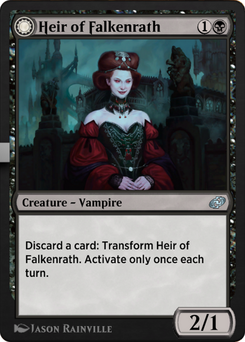 Heir of Falkenrath // Heir to the Night (J21-338) - uncommon: (Double Faced Transform)