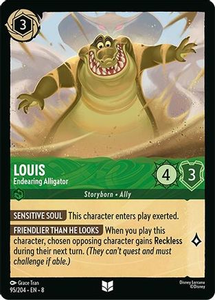 Louis - Endearing Alligator (95/204) - Uncommon - Cold Foil