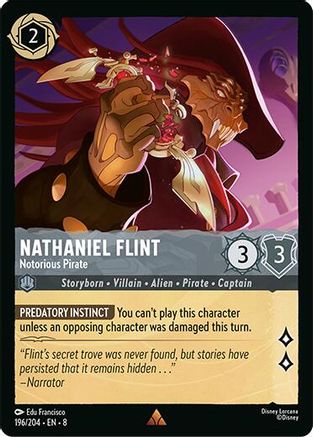 Nathaniel Flint - Notorious Pirate (196/204) - Rare