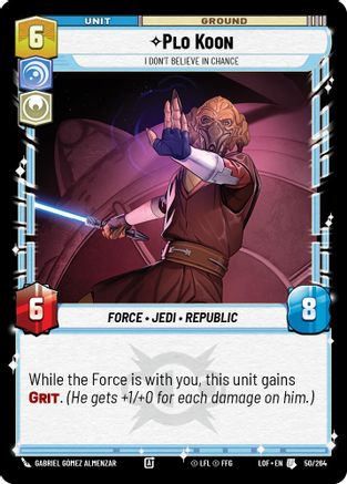 Plo Koon - I Don't Believe in Chance (050/264) - LOTF - Uncommon