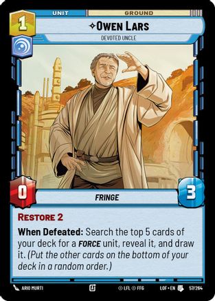 Owen Lars - Devoted Uncle (057/264) - LOTF - Uncommon