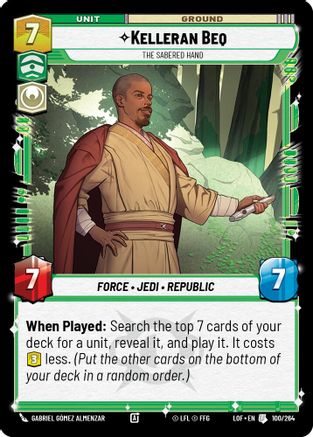 Kelleran Beq - The Sabered Hand (100/264) - LOTF - Uncommon