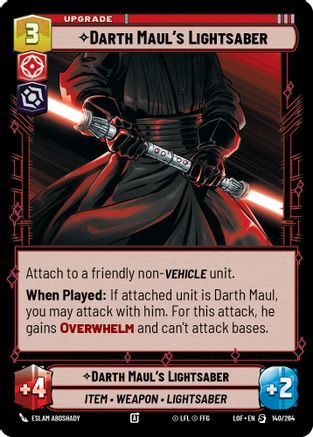 Darth Maul's Lightsaber (140/264) - LOTF - Special
