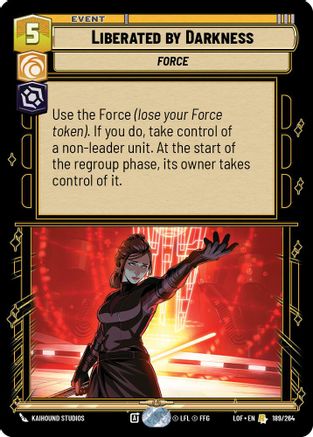 Liberated by Darkness (189/264) - LOTF - Rare