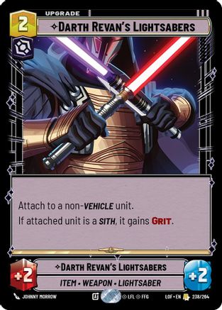 Darth Revan's Lightsabers (238/264) - LOTF - Rare