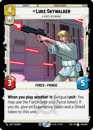Luke Skywalker - A Hero's Beginning (249/264) - LOTF - Rare