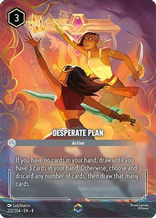 Desperate Plan (Enchanted) (222/204) - Enchanted - Holofoil