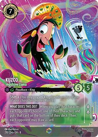 Kuzco - Impulsive Llama (Enchanted) (210/204) - Enchanted - Holofoil