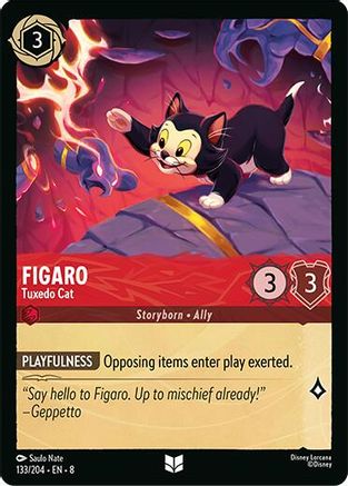 Figaro - Tuxedo Cat (133/204) - Uncommon