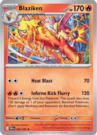 Blaziken (042/182) - SDR  - Rare - Holofoil