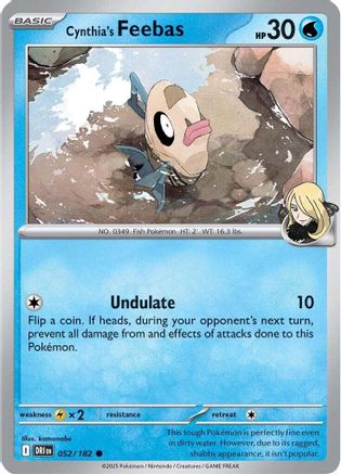 Cynthia's Feebas (052) - SDR  - Common - Reverse Holofoil